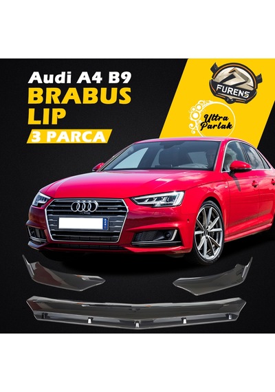 Audi A4 B9 2016-2021 Uyumlu Ön Lip 3 Parça Kanatlı Lip