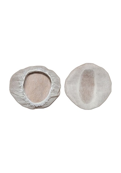 White Guard 50lik Paket 9cm Beyaz Tek Kullanımlık Kulaklık Bonesi-kulaklık Kılıfı