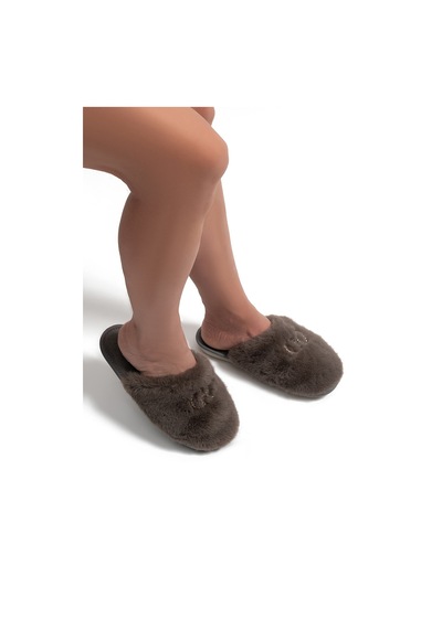 Alda Kadın Peluş Ev Terliği Koyu Gri 36/40 2851804