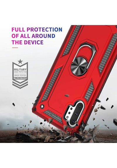 Samsung Uyumlu Galaxy Note 10 Plus Kilif Zirhli Miknatisli Standli Tank 392976619