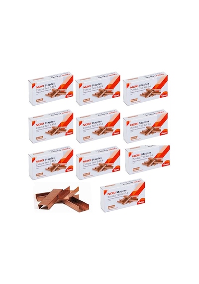 Zımba Teli Küçük No:10 1000 li Bakır Sarı 10 Paket 6454