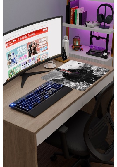 Vagabond Kaymaz Dikişli Kauçuk Oyuncu Mousepad V1 - 48x40 Xl Gaming Mouse Pad Fare Altlığı