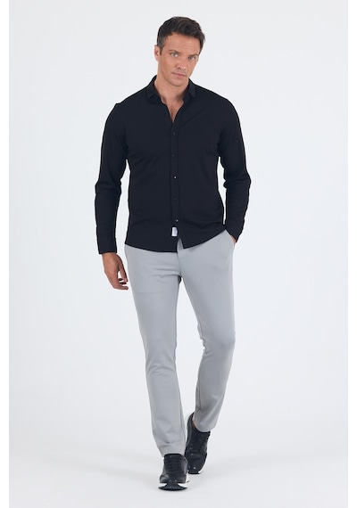 İmza Siyah Uzun Kol Düz Örme Polo Yaka Cepsiz Esnek Classic Slim Fit Gömlek 1004250153 001 Siyah İmza Siyah Uzun Kol Düz Örme Polo Yaka Cepsiz Esnek Classic Slim Fit Gömlek 1004250153 001 Siyah