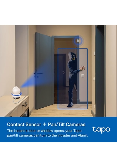 Tapo T30 Kıt - Akıllı Ev Sensörleri Başlangıç Kiti, Akıllı Hub, Hareket Sensörü, 2 Kapı/pencere Kontak Sensörü