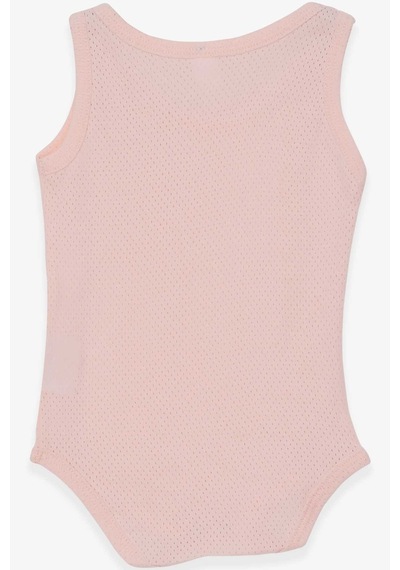 Breeze Kız Bebek Çıtçıtlı Body Jakarlı 9 Ay-3 Yaş, Somon-somon Somon