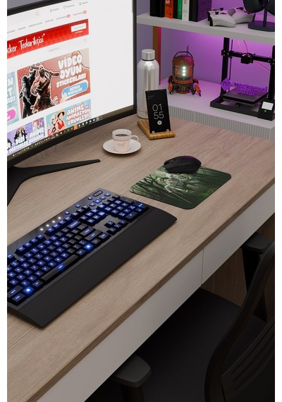 Levi Ackerman Anime V2 - 22x18 Gaming Kauçuk Kaymaz Taban Mouse Pad Fare Altlığı