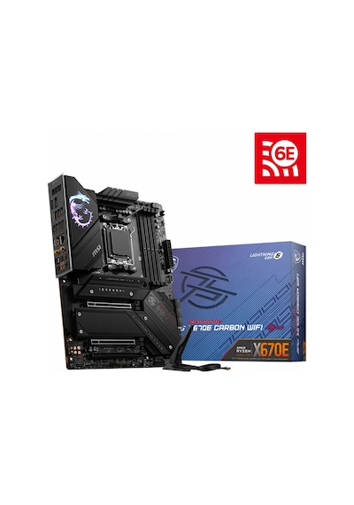MSI MPG X670E Carbon WIFI AMD X670 6600 MHz (OC) DDR5 Soket AM5 ATX Anakart