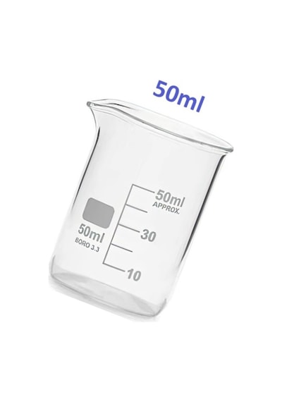 Cam Beher Seti 3 Parça, 1'er Adet 50ml, 100ml Cam Beher & Baget