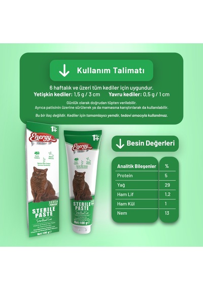 Kısırlaştırılmış Kedi Paste 100 G - 12 Adet