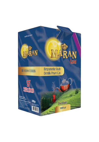 Maran Bergamotlu Siyah Çay Demlik Poşet 1 KG