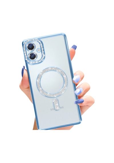 Galaxy A06 Joke Simli Magneticsafe Kılıf - Mavi