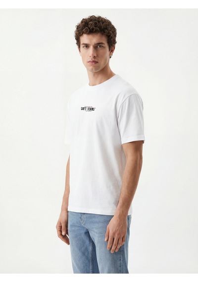 LOFT Loose Fit Erkek Tshirt K.kol Lf2042153 Q1.v1 Beyaz