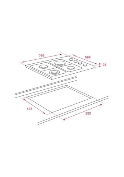 Teka HE 715 SS - HLX 60 - DF 60 ınox Ankastre Set