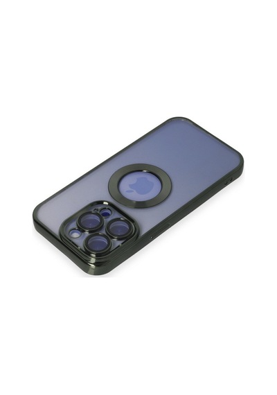 Apple iPhone  Uyumlu- 15 Pro Kılıf Slot Silikon - Köknar Yeşili
