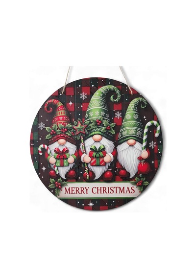 Yılbaşı Cüceleri Kapı Ve Duvar Süsü Merry Christmas 2