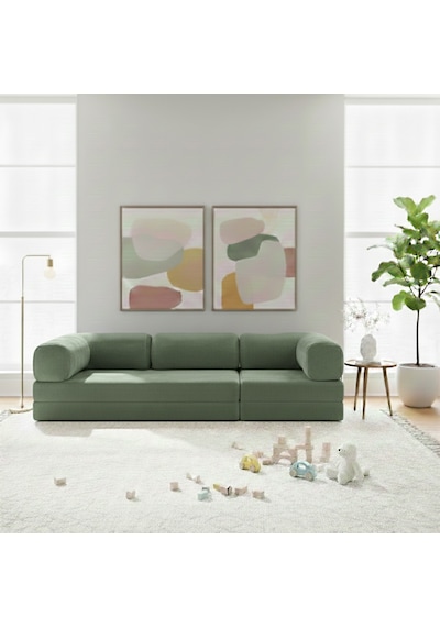 Linea Long 100 300 Sünger Koltuk Takımı Modüler Minder Dinlenme Köşesi Kahve