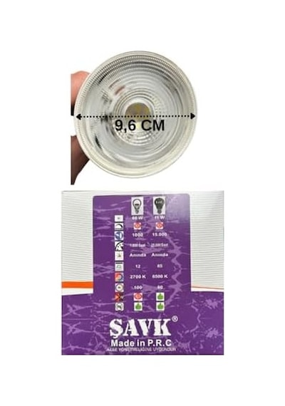 Şavk 11w 6500k Beyaz Işık Par30 E27 Led Spot Ampul