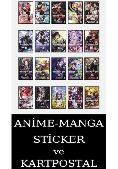 Seraph Of The End 6-25 Eksiksiz Manga Seti 20 Kitap / Anime-manga Sticker Ve Kartpostal