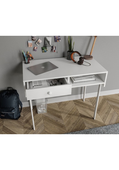 Major Beyaz Çalışma Masası Ve Üst Modül 1 Beyaz