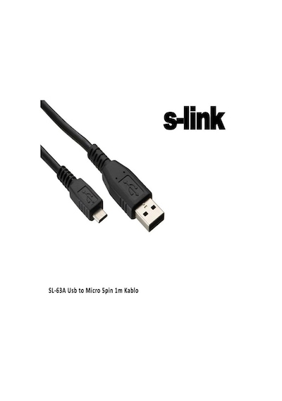 S-Link Sl-63A Usb To Micro 5Pin 1M Kablo