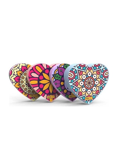 Silka Mandala Kalp Desenli Silgi