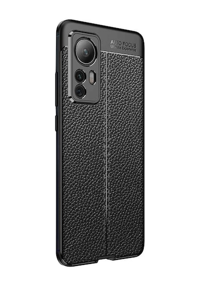 Microsonic Xiaomi Mi 12 Kılıf Deri Dokulu Silikon