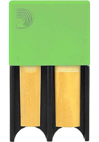 D'addario Woodwinds Drgrd4acgr Kamış Kutusu Yeşil Renkli Ve Dayanıklı 4 Kamış Kapasiteli