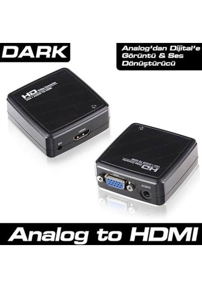 Dark DK HD AVGAXHDMI2 VGA ve Ses - Dijital HDMI Aktarıcı