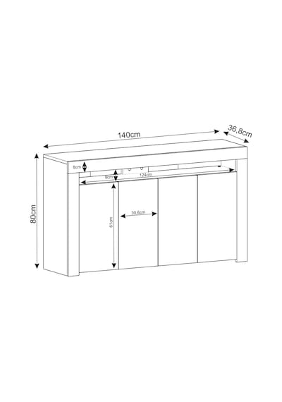 İnarch Dizayn Batı Led Işıklı Konsol Modern 4 Kapaklı Tv Konsolu - Tv Ünitesi Traverten/ceviz İnarch Dizayn Batı Led Işıklı Konsol Modern 4 Kapaklı Tv Konsolu - Tv Ünitesi Traverten/ceviz