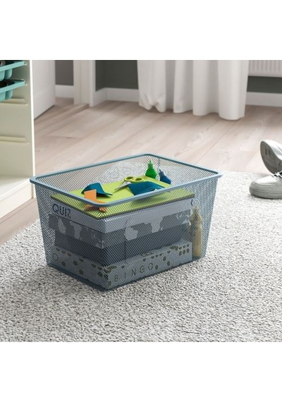Ikea Trofast Saklama Kutusu, Gri-mavi, 42x30x23 Cm