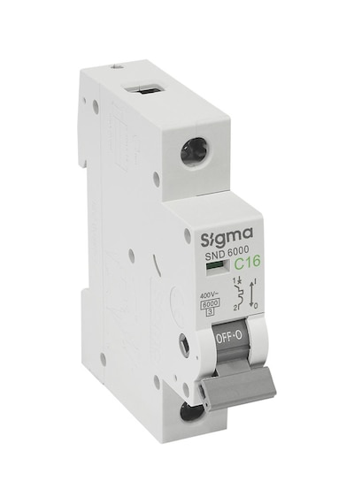 Sigma Otomatik Sigorta Snd6000 6ka 1p C16