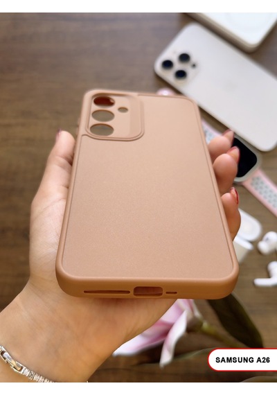 Samsung Galaxy A26 Uyumlu Kamera Korumalı Darbeye Dayanıklı Renk Atmayan Keep Silikon Kılıf Kahverengi