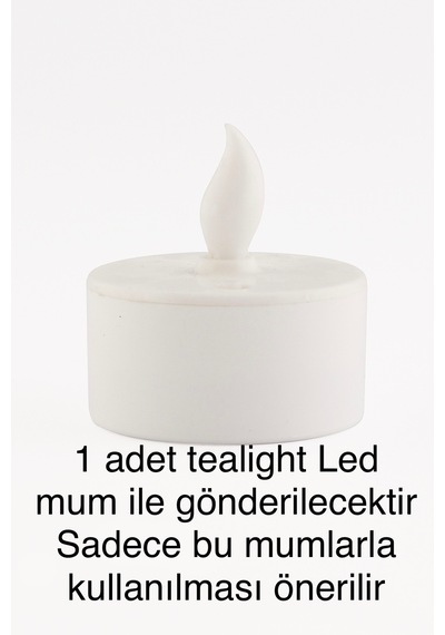 3d Baskı Dekoratif Tealight Mumluk Minimal Masa Ve Gece Lambası Kendi Rengini Seç Mor