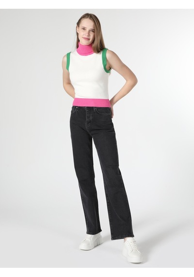 Colin's Slim Fit Balıkçı Yaka Çok Renkli Kadın Kazak CL1062007_Q1.V1_MTC