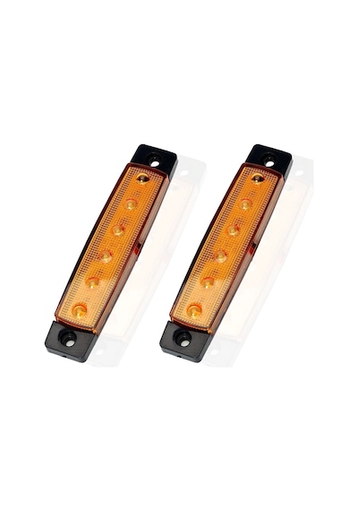 Parmak Led 12 - 24 Volt Çalışma Özelliği Su Geçirmez 10 Adet Sarı