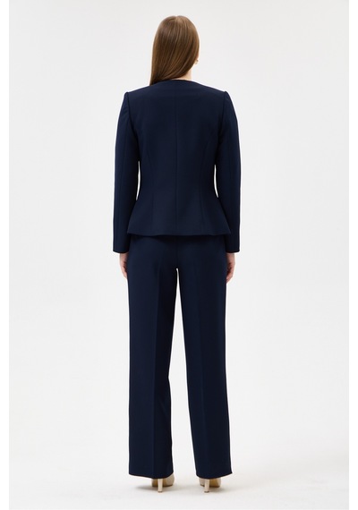 Velnara Moda Lacivert Klasik Kadın Takım Elbise-sıfır Yaka Ceket & Boru Paça Cepli Pantolon Lacivert - 927010459 Lacivert Velnara Moda Lacivert Klasik Kadın Takım Elbise-sıfır Yaka Ceket & Boru Paça Cepli Pantolon Lacivert - 927010459 Lacivert