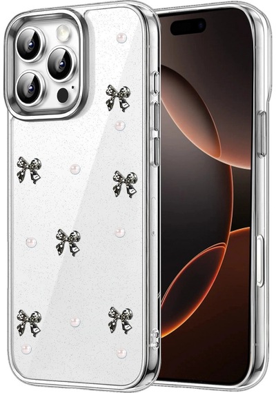 Apple  Uyumlu  iPhone 16 Pro Max Fiyonk Desenli Kapak Desen 8