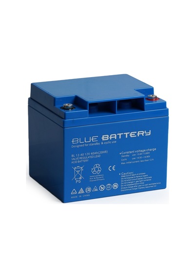 Blue Battery 12v 40 Amper Bakımsız Kuru Akü Ups Aküsü