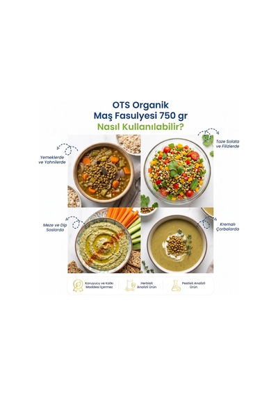 OTS Organik Organik Maş Fasulyesi 750 G