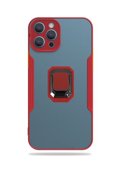 Nettech Apple  Uyumlu  iPhone 12 Pro Platin Yüzüklü Arka Koruma