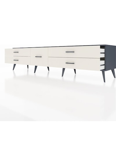 Hyperion Tv Ünitesi 5 Çekmeceli 220x44x51 Antrasit-aytaşı Aytası/aytası - Antrasıt Hyperion Tv Ünitesi 5 Çekmeceli 220x44x51 Antrasit-aytaşı Aytası/aytası - Antrasıt