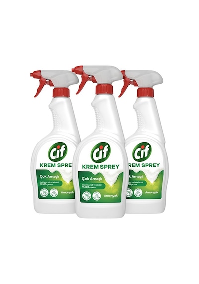 Cif Krem Sprey %100 Cif Krem Gücü 3 x 750 ML