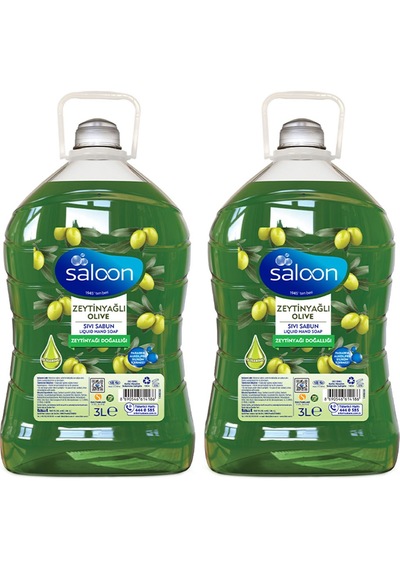 Saloon Zeytinyağlı Sıvı Sabun 2 x 3 L