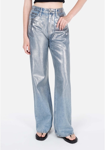 Colin's Colins 970 Berry Regular Fit Yüksel Bel Geniş Paça Kadın Denim Jean Pantolon Cl1070709 Q1.v1 Dn40279 Denim