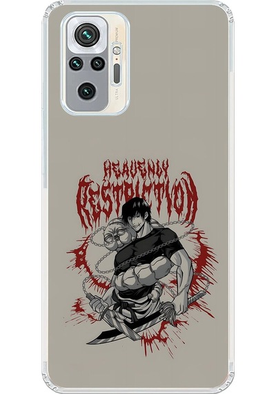 Xiaomi Redmi Note 10 Pro Uyumlu Şeffaf Kılıf Jujutsu Kaisen 2 Tasarımlı