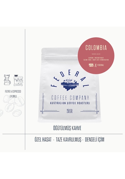 Federal X Hüüp Colombia Fermente Kahve 250 Gr V60