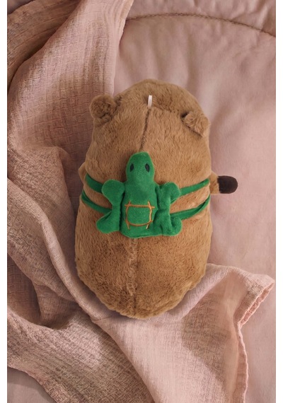 Capybara Figürlü Peluş Oyuncak Çok Renkli