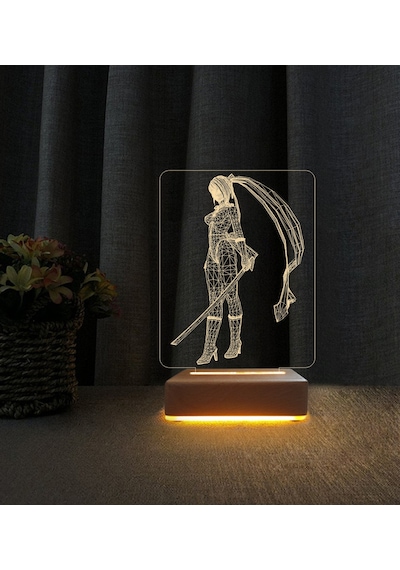 Ninja Anime 3d Led Masa Lambası