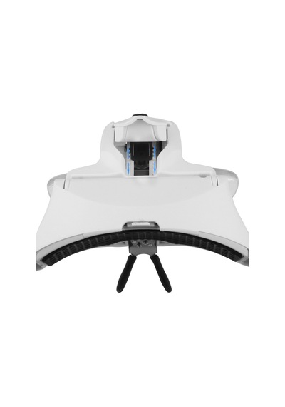 Geeksen 5 Lens 1.0x-3.5x Ayarlanabilir Baş Bandı Büyüteç Gözlük 2 Led Işıklı Büyütme Aleti