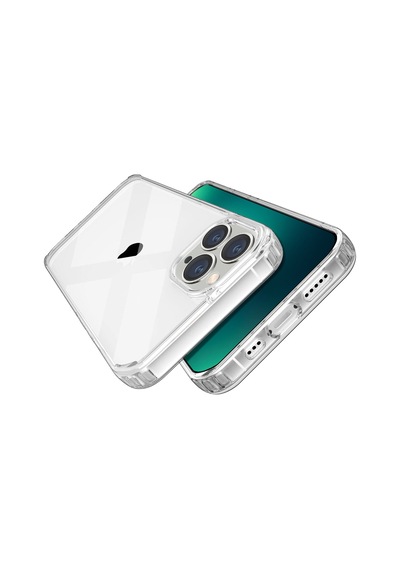 Logis Apple Uyumlu iPhone 13 Pro Max 6.7 Şeffaf Kılıf Silikon Koruma